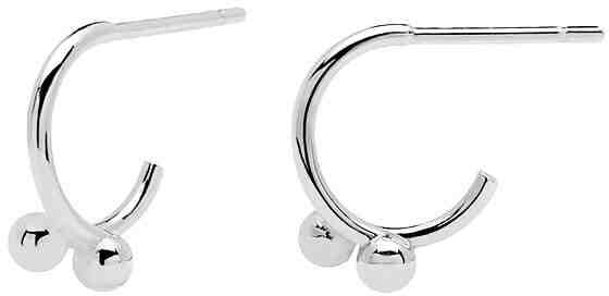 PDPAOLA Půvabné stříbrné náušnice AURA Silver AR02-085-U + 2 měsíce na vrácení zboží