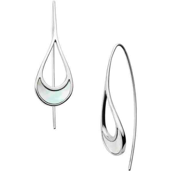 Skagen Dámské ocelové náušnice s perletí Agnethe SKJ1362040 + 2 měsíce na vrácení zboží