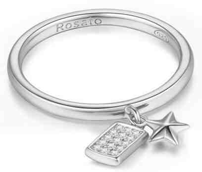 Rosato Stříbrný prsten s přívěsky Futura RZFU33 56 mm + 2 měsíce na vrácení zboží