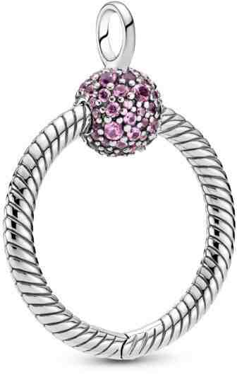 Pandora Stříbrný náhrdelníkový přívěsek na korálky Pavé O 399097C02 + 2 měsíce na vrácení zboží