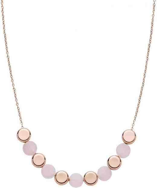 Skagen Bronzový náhrdelník s růženínem Ellen SKJ1312791 + 2 měsíce na vrácení zboží