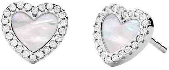 Michael Kors Romantické stříbrné náušnice s perletí MKC1340AH040 + 2 měsíce na vrácení zboží