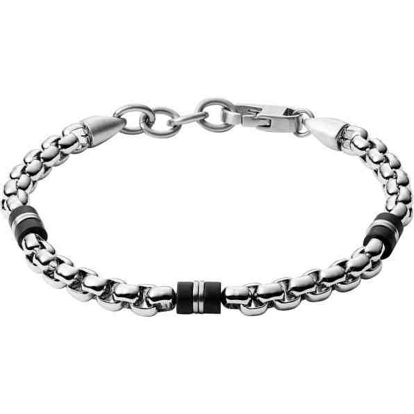 Fossil Pánský ocelový náramek JF03313040 + 2 měsíce na vrácení zboží