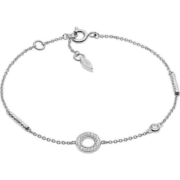 Fossil Stříbrný náramek s třpytivou ozdobou JFS00474040 + 2 měsíce na vrácení zboží