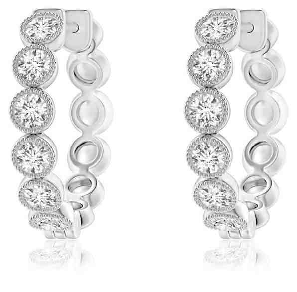 JVD Kruhové náušnice se zirkony SVLE0834XH2BI00 + 2 měsíce na vrácení zboží