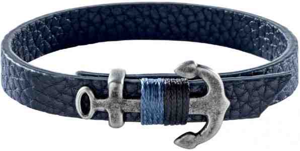 Sector Moderní kožený náramek s kotvou Bandy SZV28 + 2 měsíce na vrácení zboží