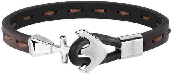 Sector Módní kožený náramek s kotvou Bandy SZV23 + 2 měsíce na vrácení zboží