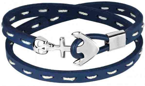 Sector Dvojitý kožený náramek s kotvou Bandy SZV22 + 2 měsíce na vrácení zboží