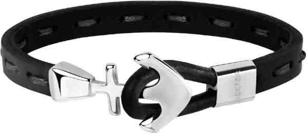 Sector Módní kožený náramek s kotvou Bandy SZV20 + 2 měsíce na vrácení zboží