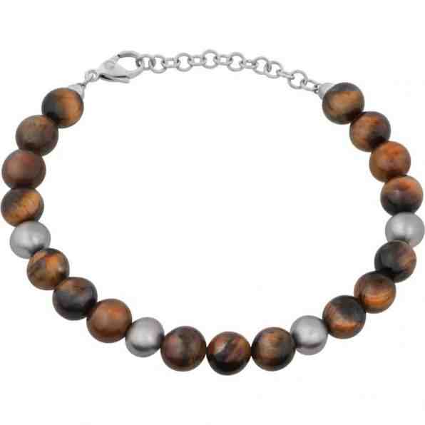 Sector Pánský korálkový náramek z tygřího oka SALU04 + 2 měsíce na vrácení zboží