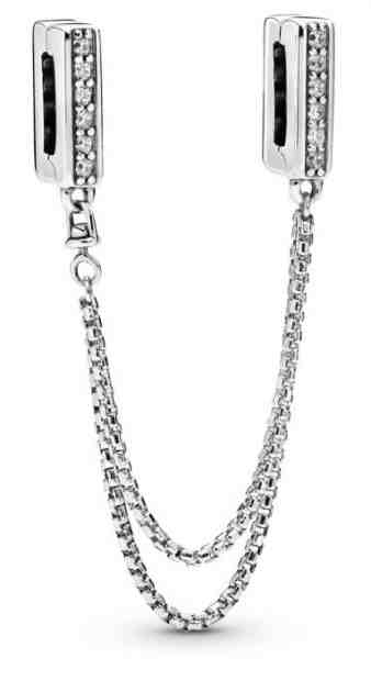 Pandora Stříbrný bezpečnostní řetízek se zirkony Reflexions 798269CZ-05 + 2 měsíce na vrácení zboží