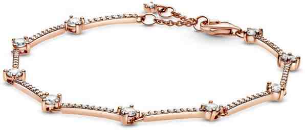 Pandora Bronzový náramek s třpytivými zirkony a krystaly 589217C01 18 cm + 2 měsíce na vrácení zboží