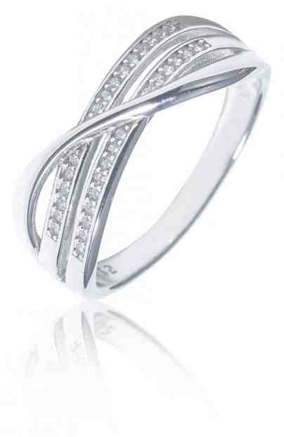 JVD Elegantní stříbrný prsten se zirkony SVLR0326XF3BI 56 mm + 2 měsíce na vrácení zboží