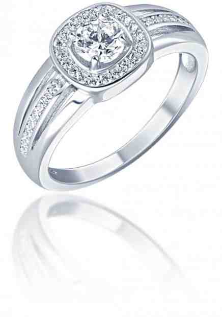 JVD Elegantní stříbrný prsten se zirkony SVLR0320XF3BI 60 mm + 2 měsíce na vrácení zboží