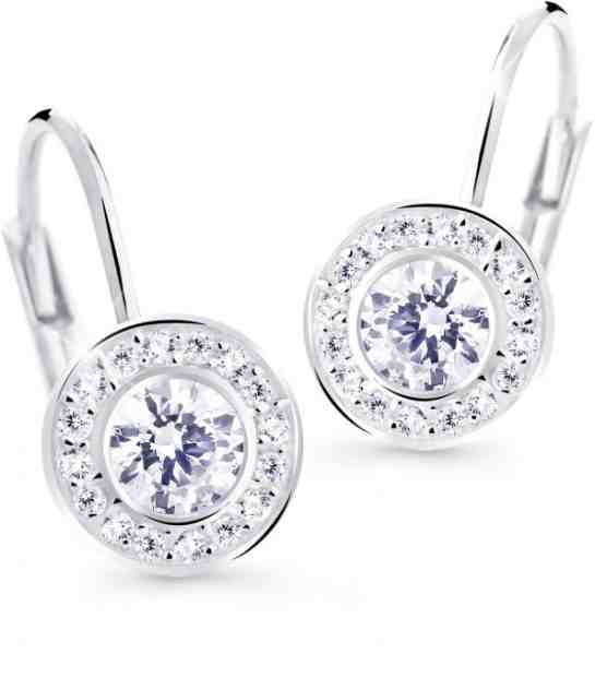 Cutie Jewellery Něžné náušnice s třpytivými zirkony Z8028-50-10-X-2 + 2 měsíce na vrácení zboží