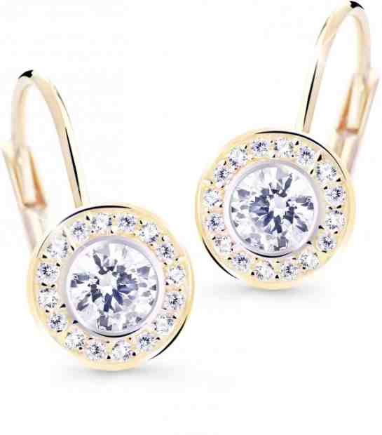 Cutie Jewellery Něžné náušnice s třpytivými zirkony Z8028-50-10-X-1 + 2 měsíce na vrácení zboží