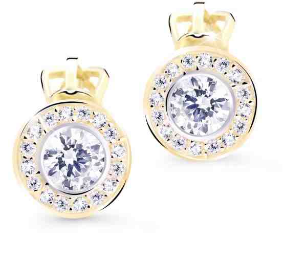 Cutie Jewellery Něžné náušnice pecky s třpytivými zirkony Z8028-30-10-X-1 + 2 měsíce na vrácení zboží