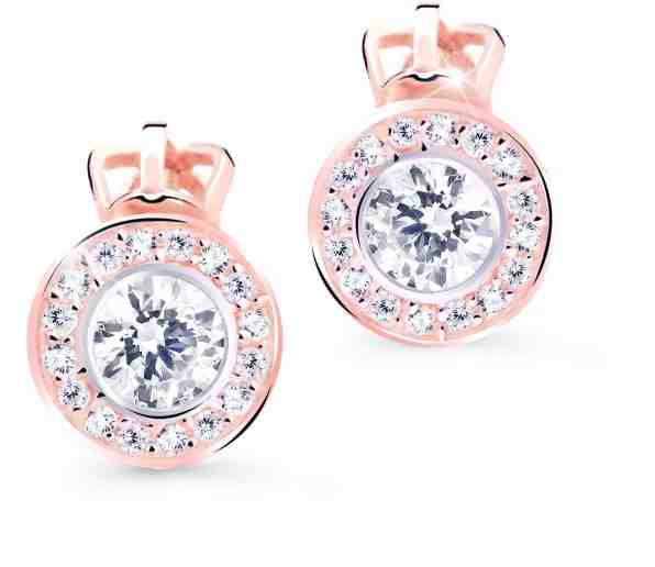 Cutie Jewellery Něžné náušnice pecky s třpytivými zirkony Z8028-30-10-X-4 + 2 měsíce na vrácení zboží