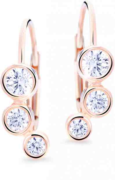 Cutie Jewellery Úchvatné náušnice s třpytivými zirkony Z8030-50-10-X-4 + 2 měsíce na vrácení zboží