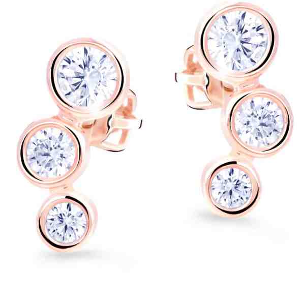 Cutie Jewellery Půvabné náušnice s třpytivými zirkony Z8030-30-10-X-4 + 2 měsíce na vrácení zboží