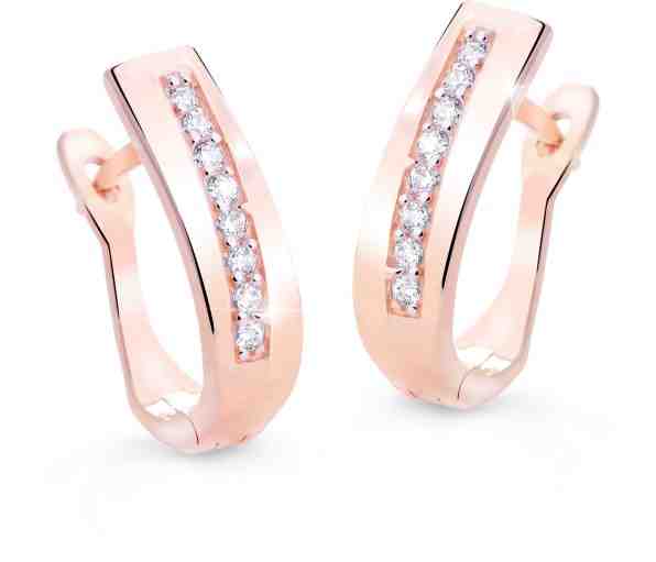 Cutie Jewellery Úchvatné náušnice s třpytivými zirkony Z8018-55-10-X-4 + 2 měsíce na vrácení zboží