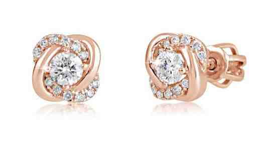 Cutie Jewellery Překrásné peckové náušnice z růžového zlata Z9001-3263-30-10-X-4 + 2 měsíce na vrácení zboží