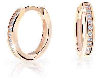 Cutie Jewellery Nadčasové kruhové náušnice z růžového zlata C3343-80-10-X-4 + 2 měsíce na vrácení zboží