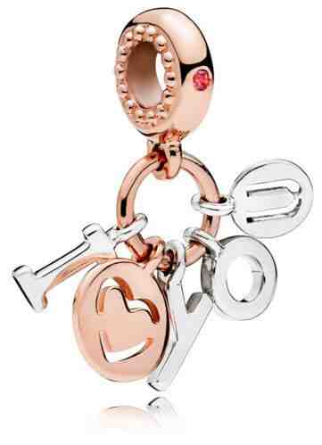 Pandora Romantický bicolor přívěsek I love you 786596CZR + 2 měsíce na vrácení zboží