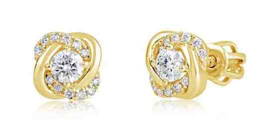 Cutie Jewellery Překrásné peckové náušnice ze žlutého zlata Z9001-3263-30-10-X-1 + 2 měsíce na vrácení zboží