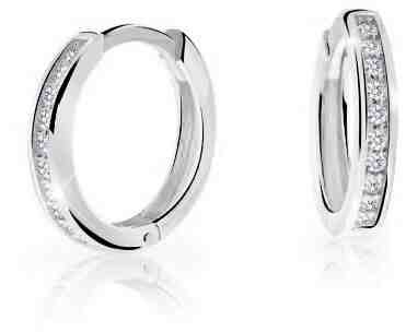 Cutie Jewellery Nadčasové kruhové náušnice z bílého zlata C3343-80-10-X-2 + 2 měsíce na vrácení zboží