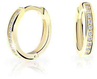 Cutie Jewellery Nadčasové kruhové náušnice ze žlutého zlata C3343-80-10-X-1 + 2 měsíce na vrácení zboží