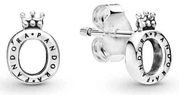 Pandora Stylové dámské náušnice Logo s korunkou 298295 + 2 měsíce na vrácení zboží