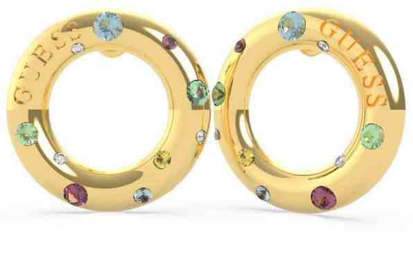 Guess Pozlacené náušnice Fun Tonight UBE70047 + 2 měsíce na vrácení zboží