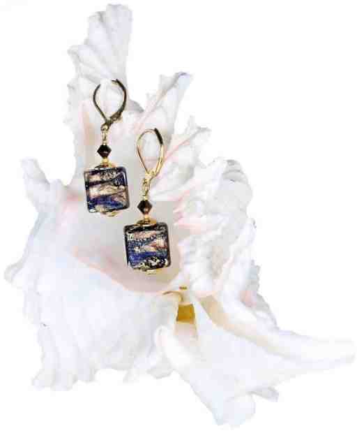 Lampglas Honosné náušnice Egyptian Goddess s 24karátovým zlatem v perlách Lampglas ERO4 + 2 měsíce na vrácení zboží