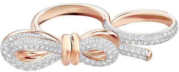 Swarovski Třpytivý bicolor prsten s mašličkou Lifelong Bow 5447086 1 x 55, 1 x 58 + 2 měsíce na vrácení zboží