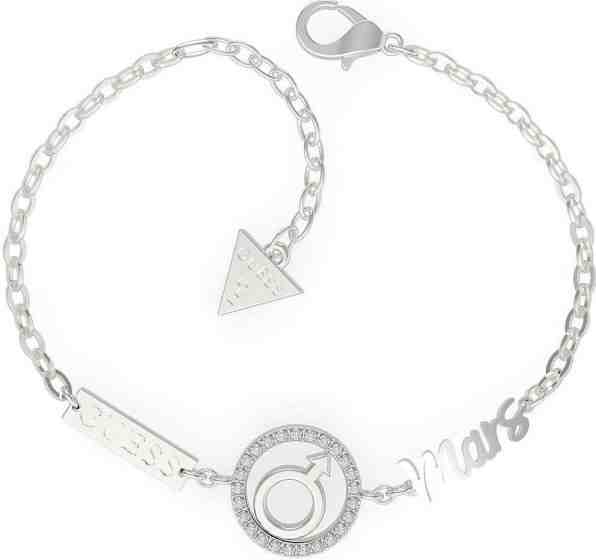 Guess Elegantní ocelový náramek s krystaly UBS29006 18 cm + 2 měsíce na vrácení zboží