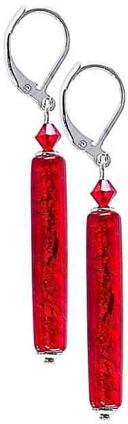 Lampglas Úchvatné náušnice Red Gold s 24karátovým zlatem v perle Lampglas EPR1 + 2 měsíce na vrácení zboží