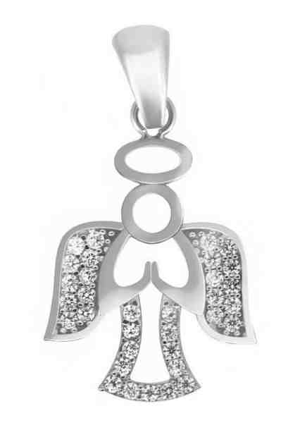 Brilio Silver Stříbrný přívěsek Andělíček PENT109 + 2 měsíce na vrácení zboží