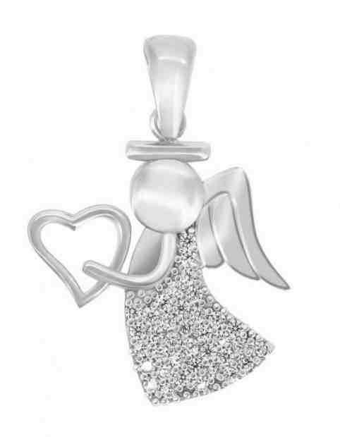 Brilio Silver Nebeský stříbrný přívěsek anděl PENT112 + 2 měsíce na vrácení zboží