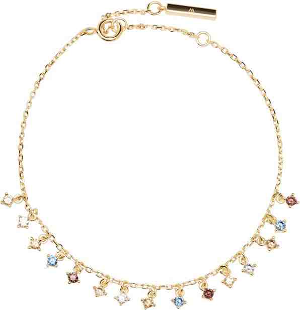 PDPAOLA Něžný pozlacený náramek s přívěsky WILLOW Gold PU01-109-U + 2 měsíce na vrácení zboží