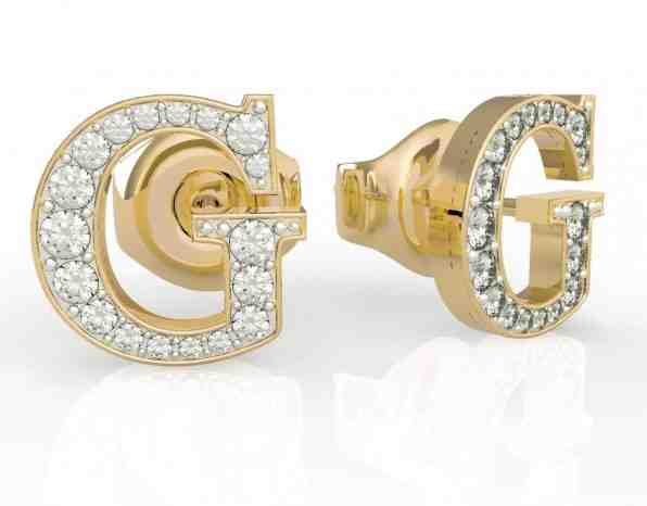 Guess Fashion pozlacené náušnice G Multi Chain UBE79110 + 2 měsíce na vrácení zboží