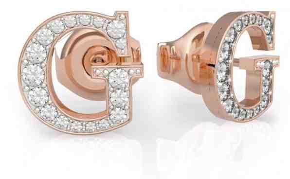 Guess Fashion bronzové náušnice G Multi Chain UBE79111 + 2 měsíce na vrácení zboží