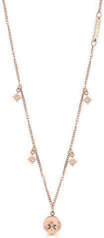 Guess Pozlacený náhrdelník s krystaly Wanderlust UBN20029 + 2 měsíce na vrácení zboží