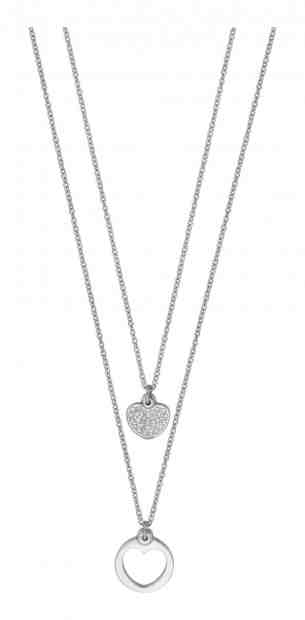Esprit Dvojitý ocelový náhrdelník s přívěsky Lana ESNL01432142 + 2 měsíce na vrácení zboží