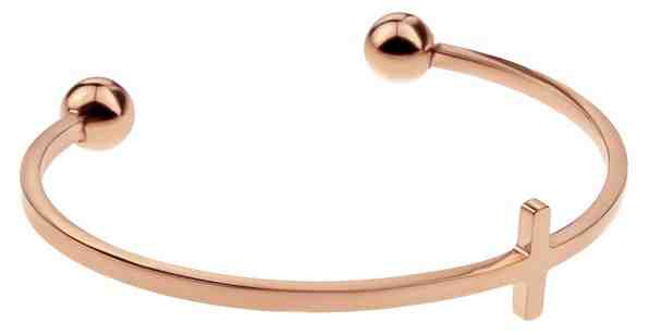 Emily Westwood Pevný bronzový náramek s křížkem WB1037R + 2 měsíce na vrácení zboží