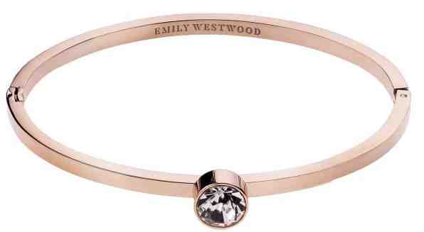 Emily Westwood Pevný bronzový náramek s krystalem WB1011R + 2 měsíce na vrácení zboží