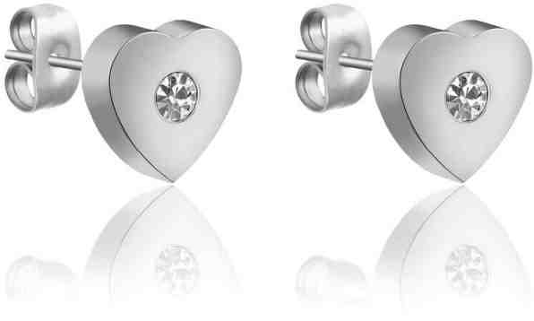 Victoria Walls Romantické ocelové náušnice Srdíčka VE1111S + 2 měsíce na vrácení zboží
