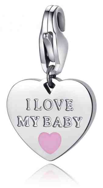 S`Agapõ Ocelový přívěsek I love my baby SHA334 + 2 měsíce na vrácení zboží