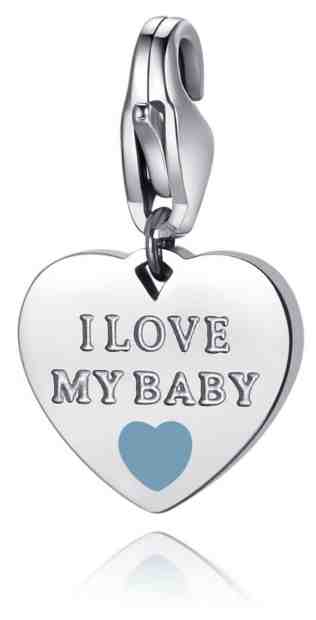 S`Agapõ Ocelový přívěsek I love my baby SHA332 + 2 měsíce na vrácení zboží