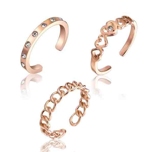 Emily Westwood Stylová sada bronzových prstenů WS047R + 2 měsíce na vrácení zboží